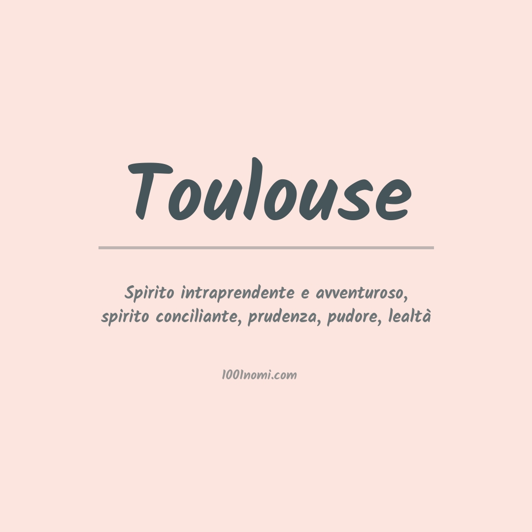 Significato del nome Toulouse