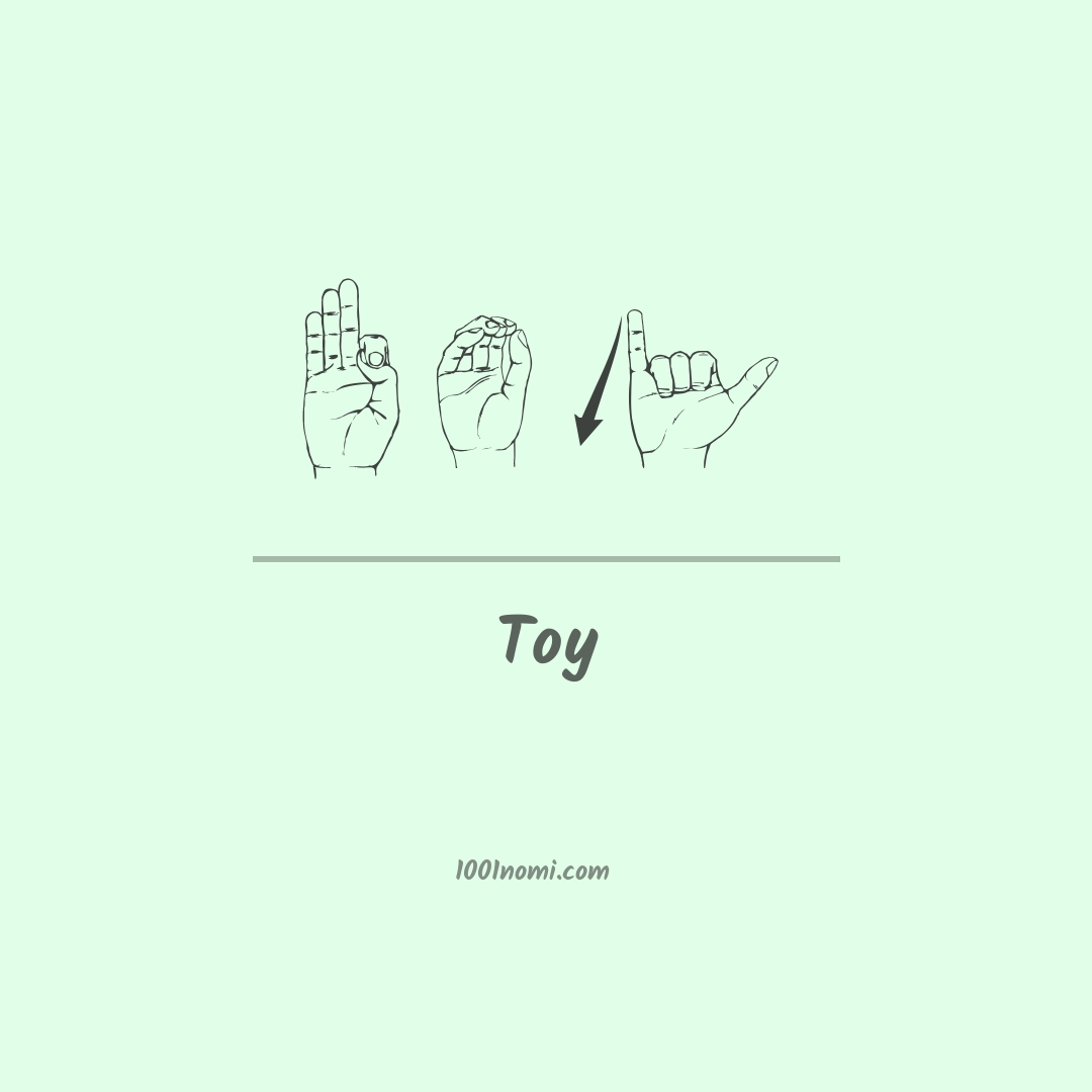 Toy nella lingua dei segni