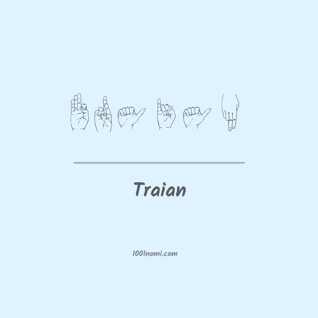 Traian nella lingua dei segni
