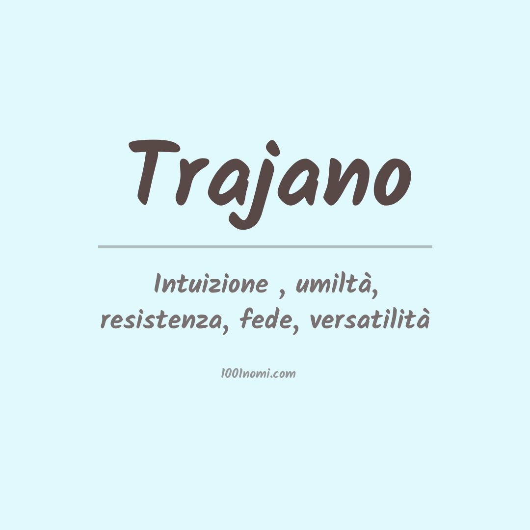 Significato del nome Trajano Significato del nome Trajano
