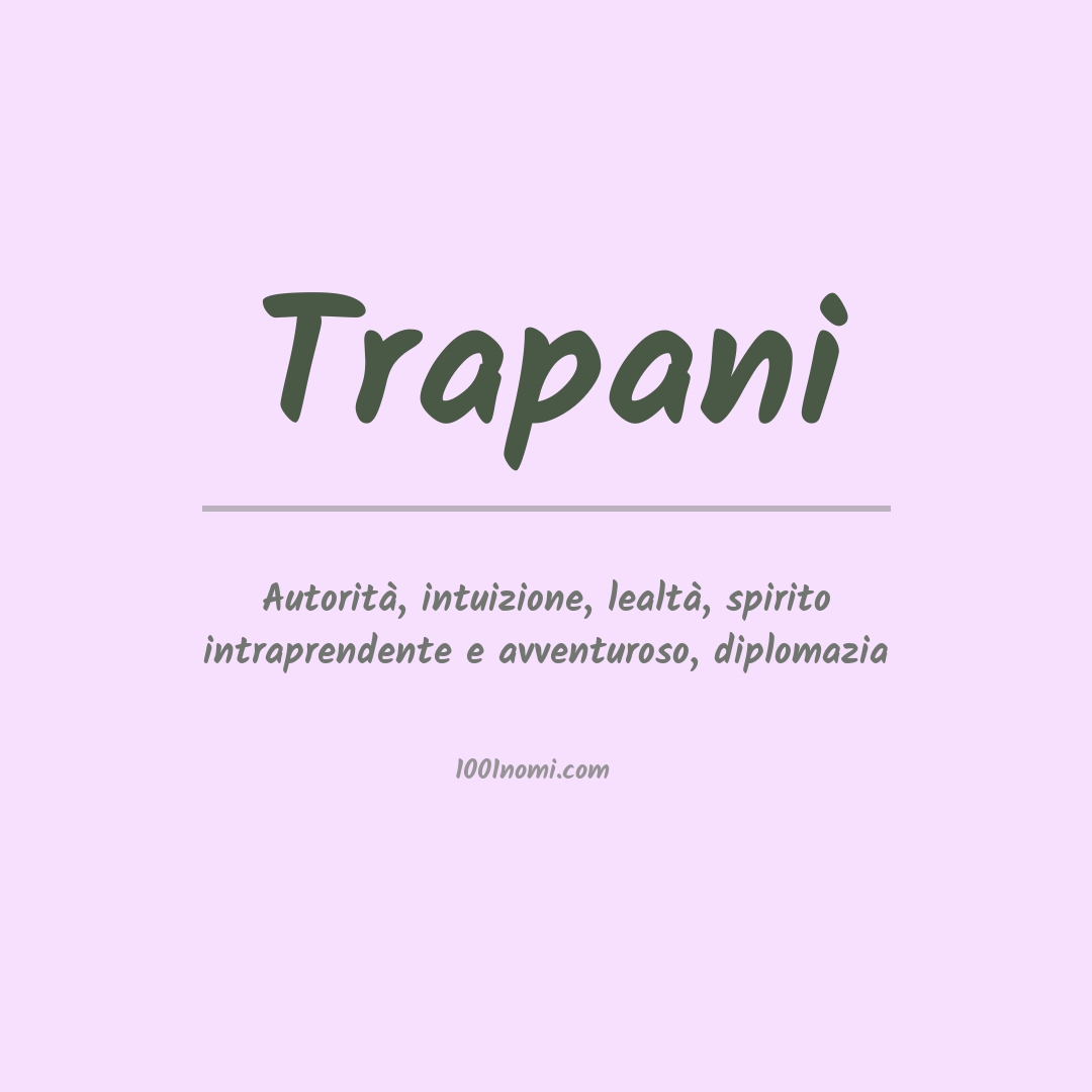 Significato del nome Trapani
