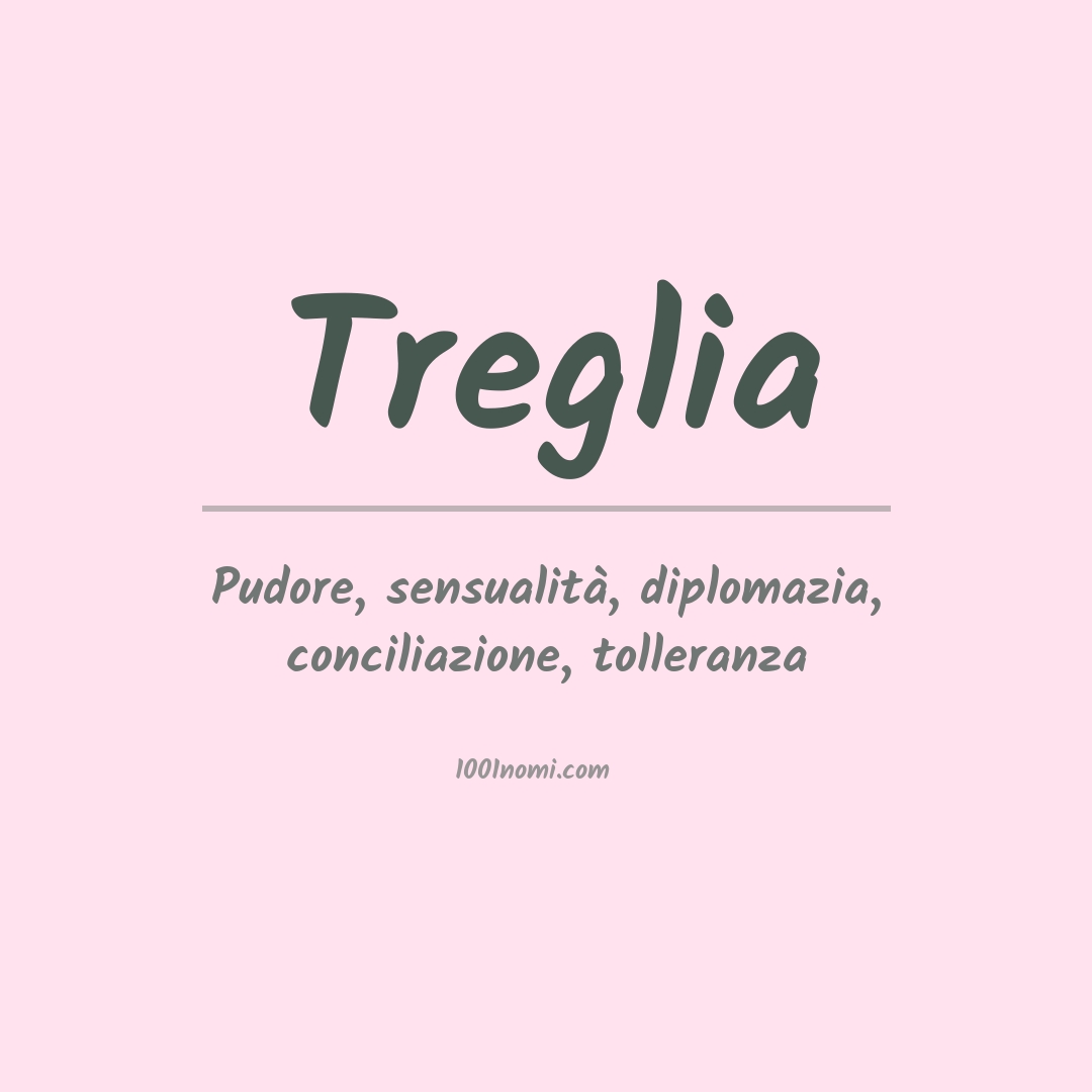 Significato del nome Treglia