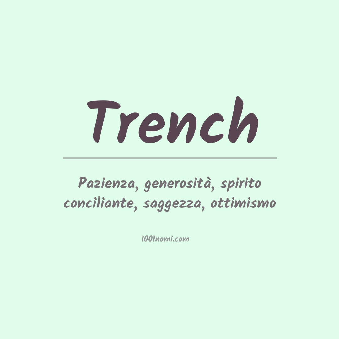 Significato del nome Trench