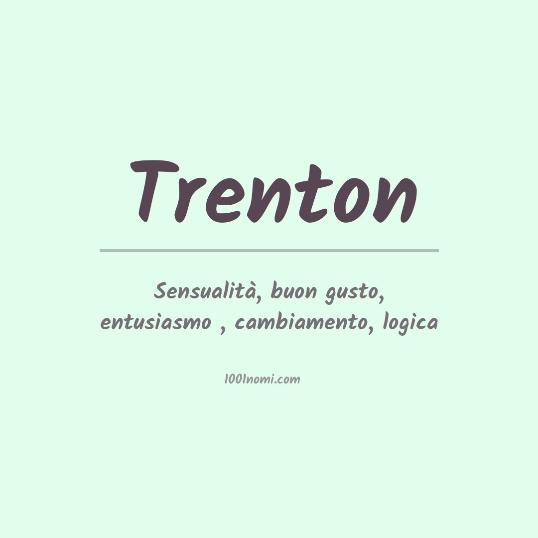 Significato del nome Trenton