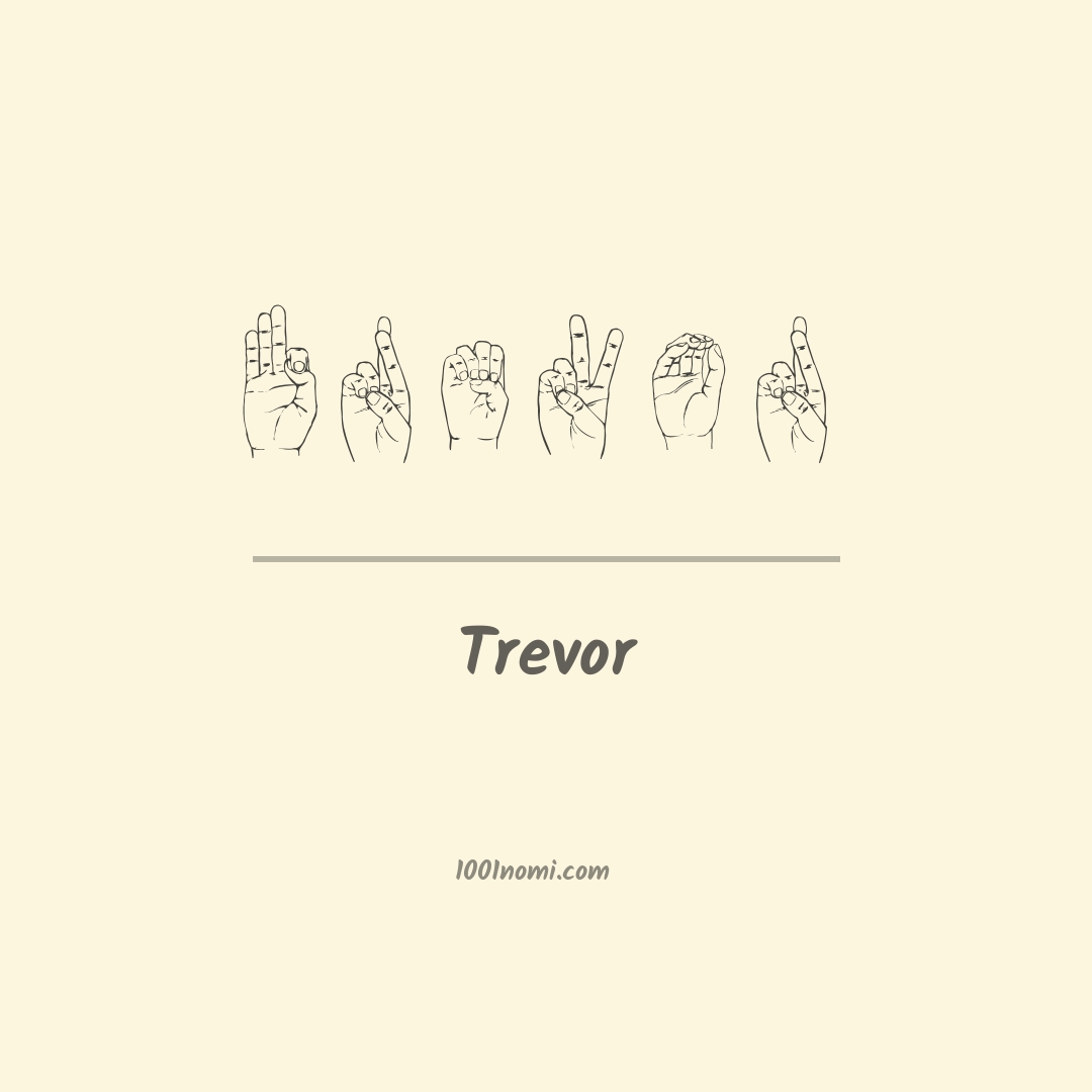 Trevor nella lingua dei segni