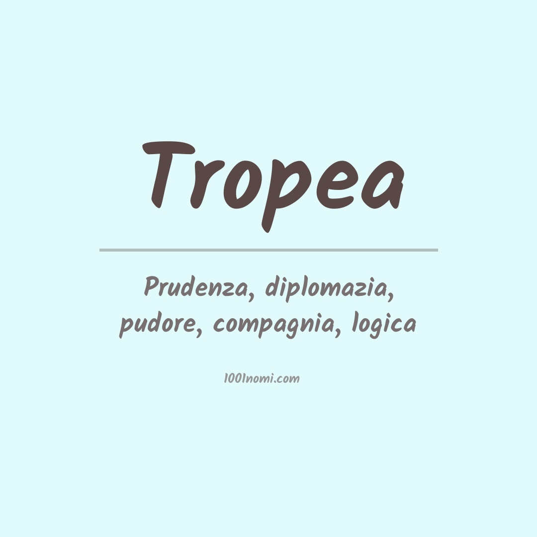 Significato del nome Tropea