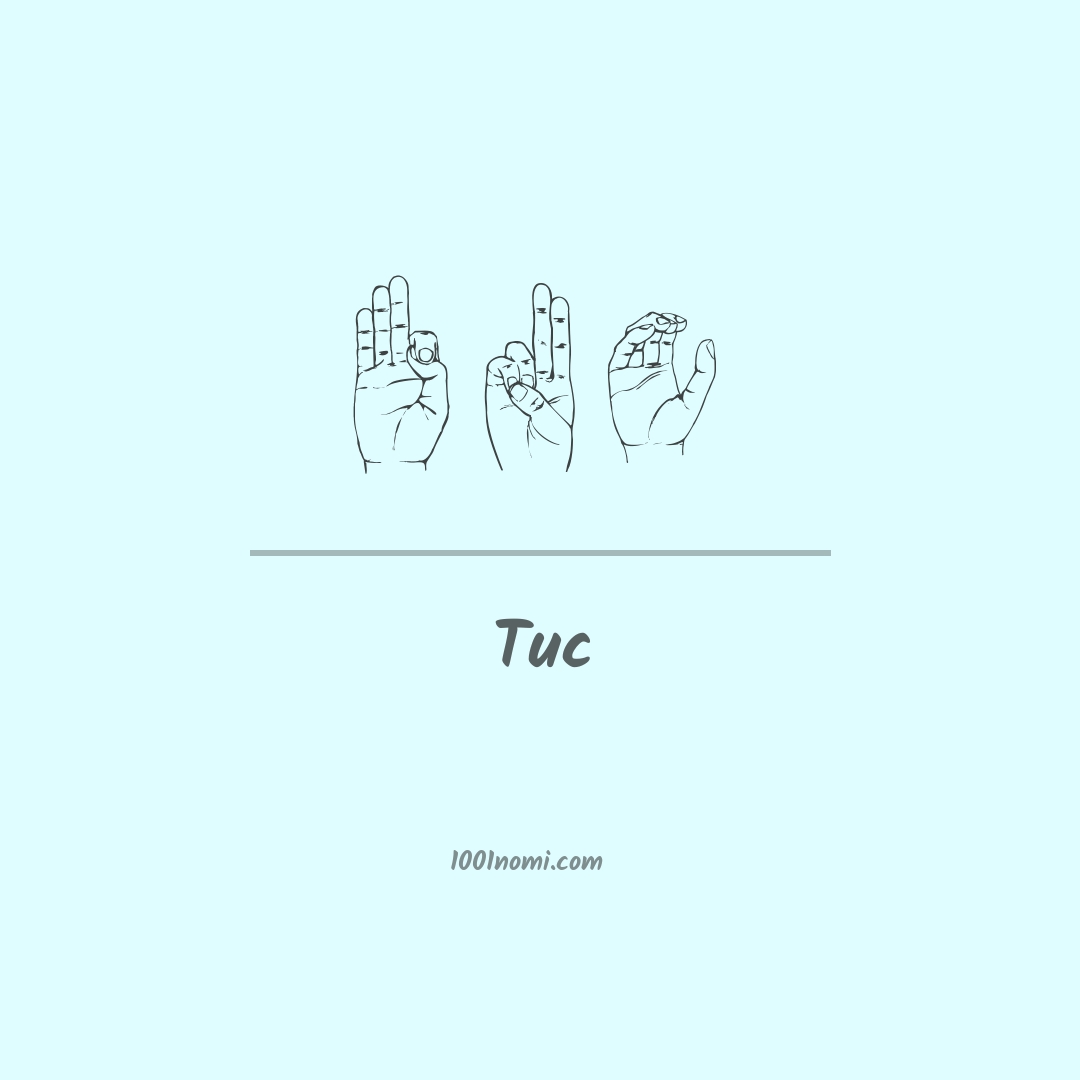 Tuc nella lingua dei segni