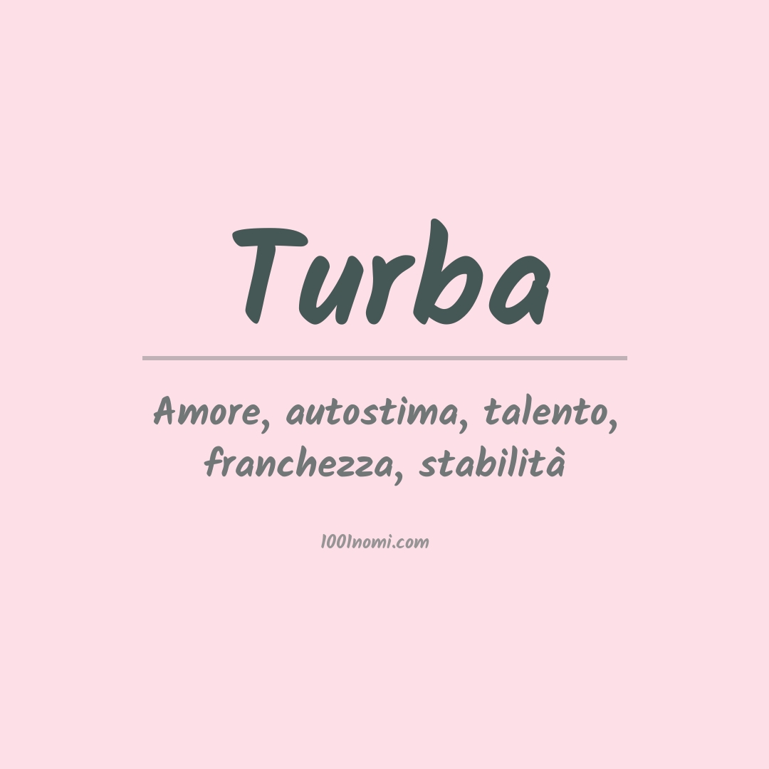 Significato del nome Turba Significato del nome Turba