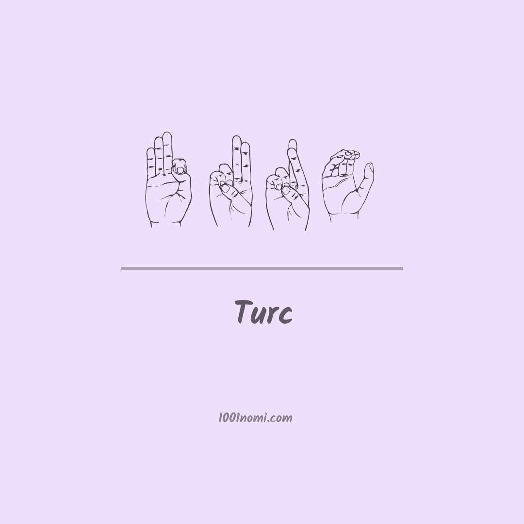 Turc nella lingua dei segni Turc nella lingua dei segni