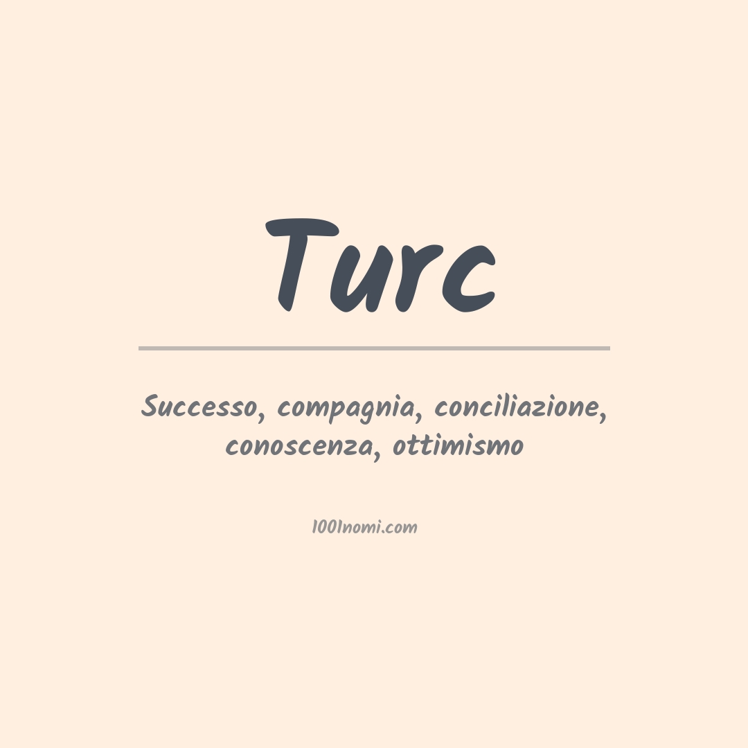 Significato del nome Turc Significato del nome Turc
