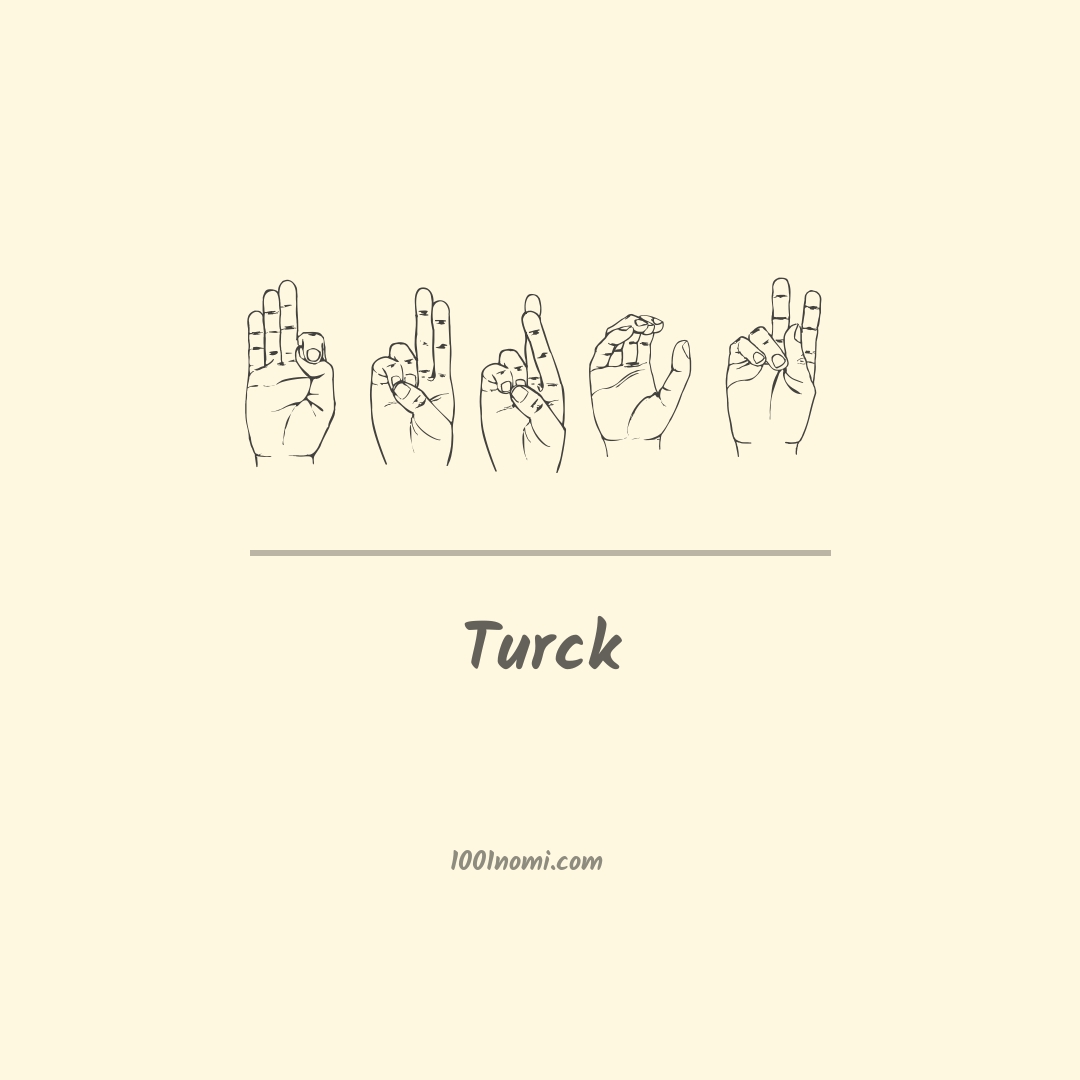 Turck nella lingua dei segni