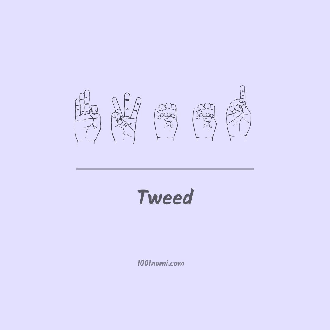 Tweed nella lingua dei segni