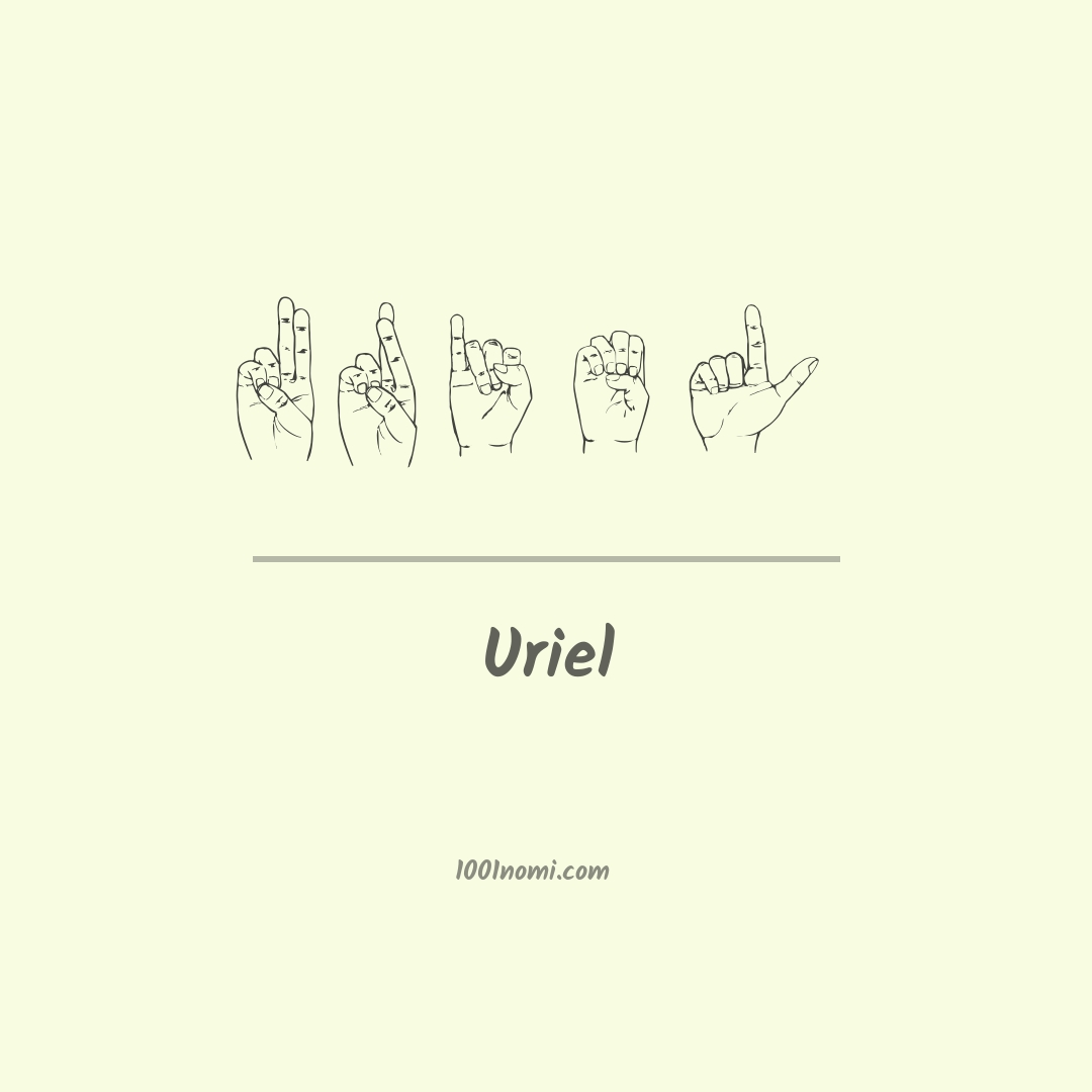 Uriel nella lingua dei segni
