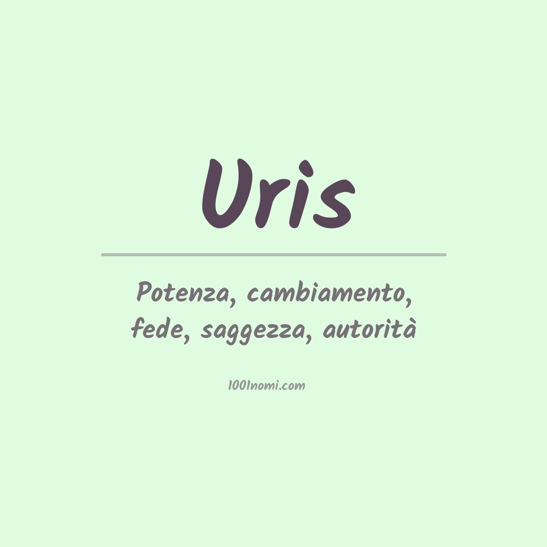 Significato del nome Uris