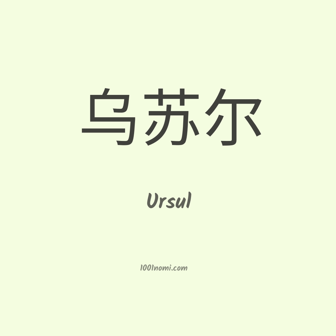 Ursul in cinese Ursul in cinese