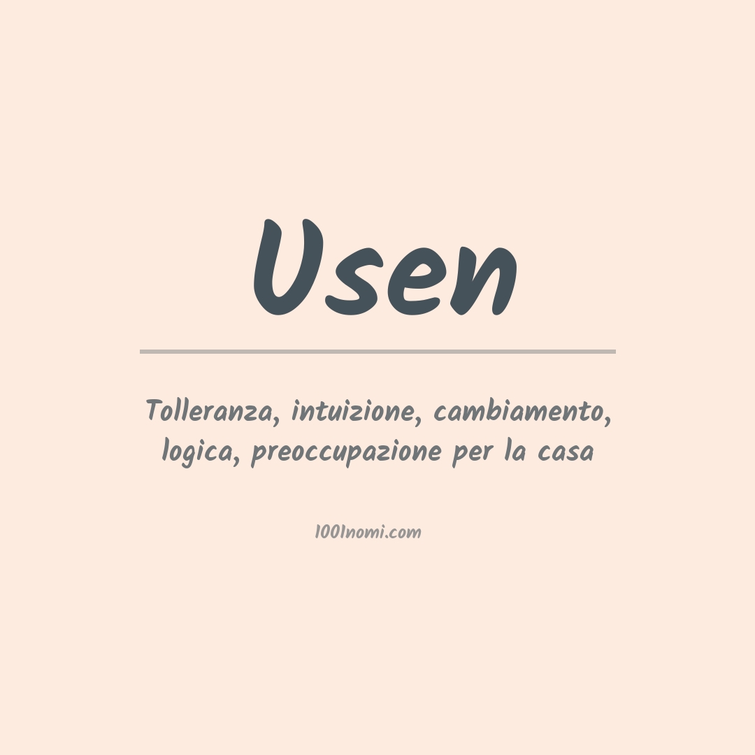 Significato del nome Usen