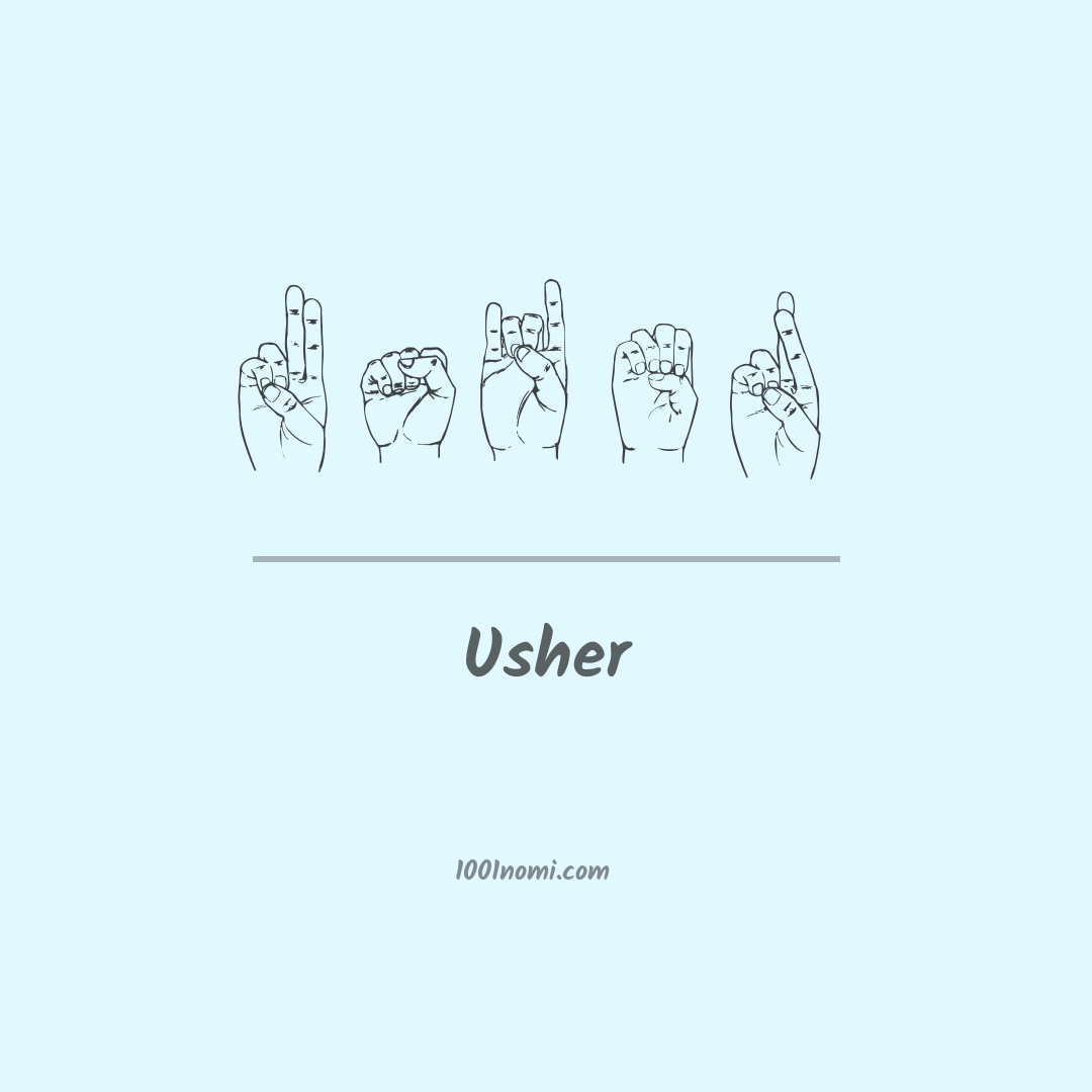 Usher nella lingua dei segni