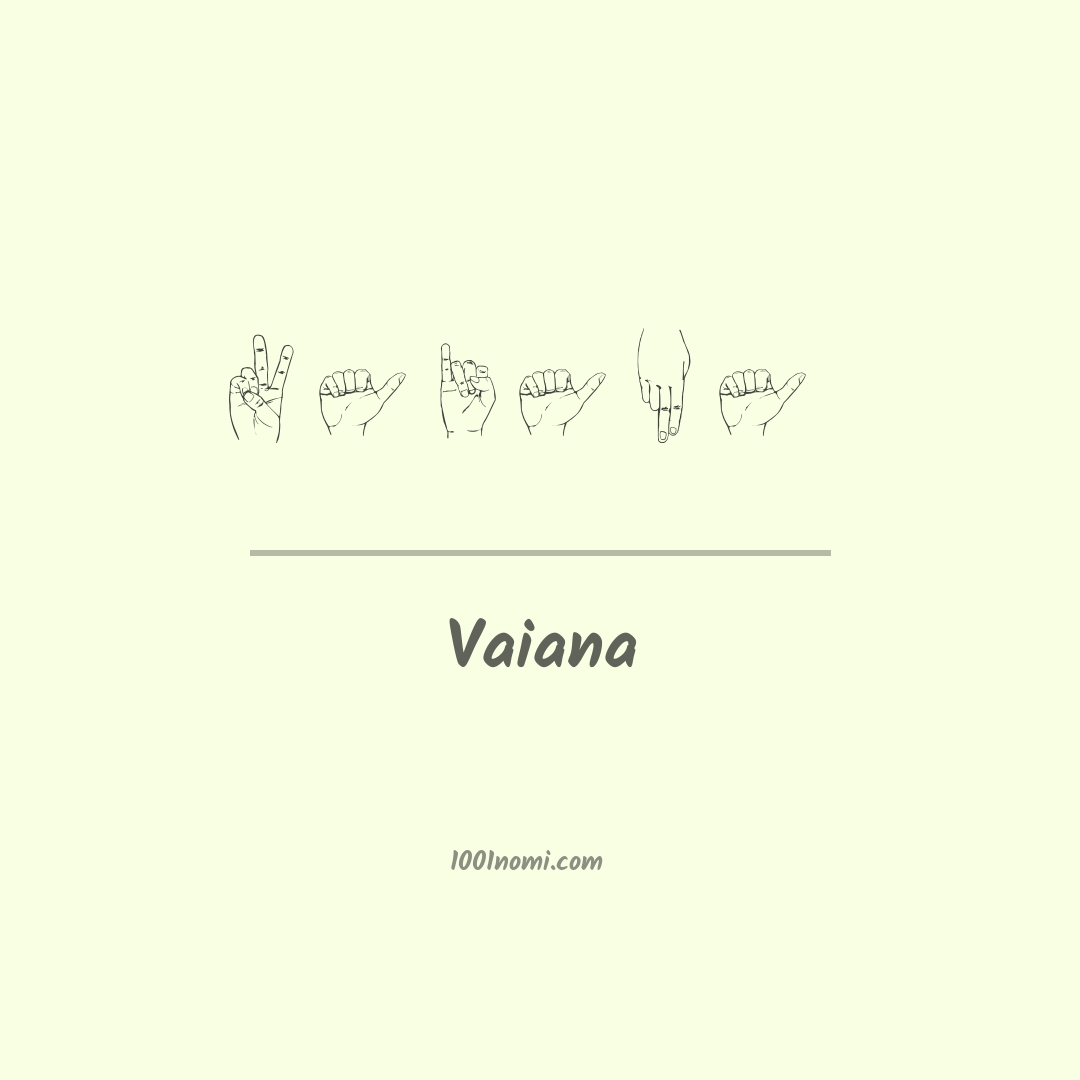 Vaiana nella lingua dei segni Vaiana nella lingua dei segni