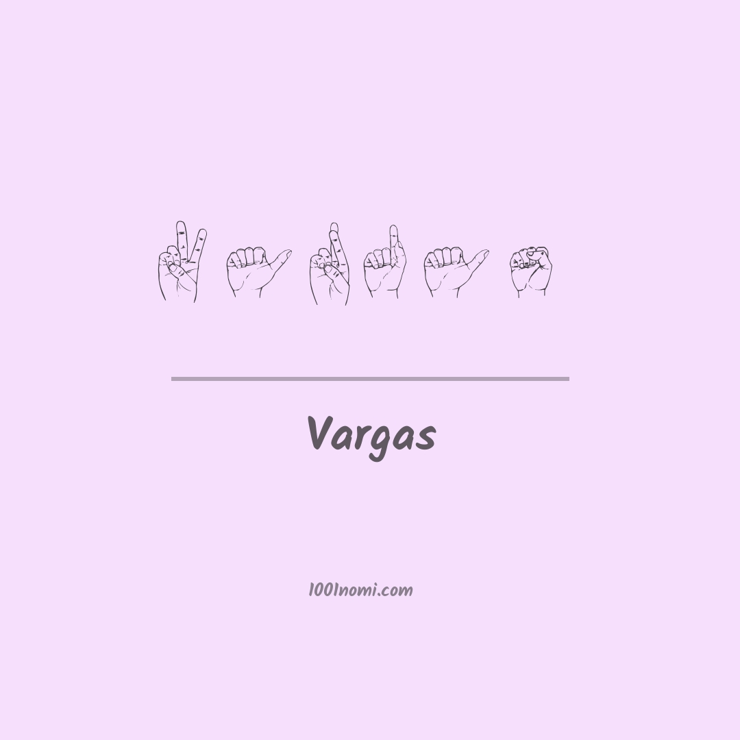 Vargas nella lingua dei segni