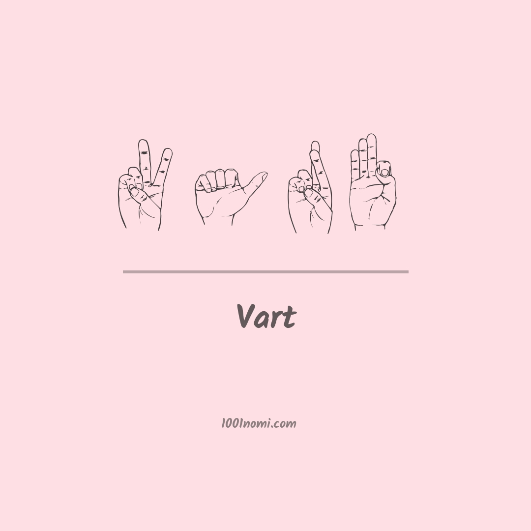 Vart nella lingua dei segni