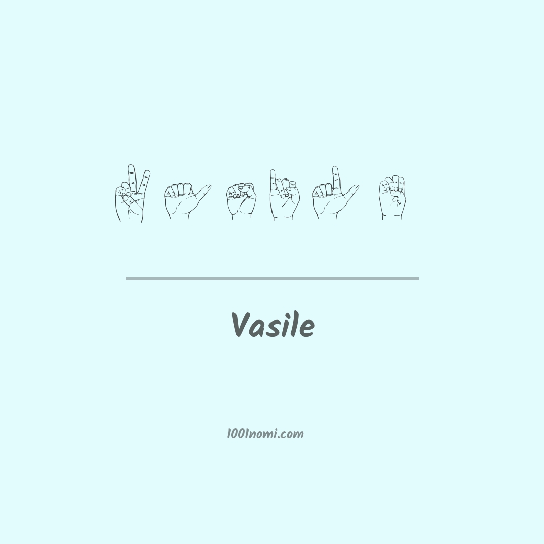 Vasile nella lingua dei segni