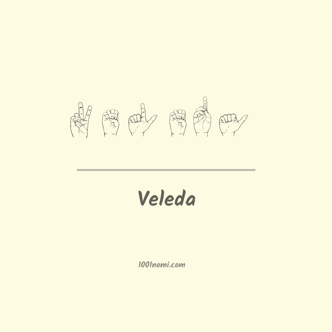 Veleda nella lingua dei segni