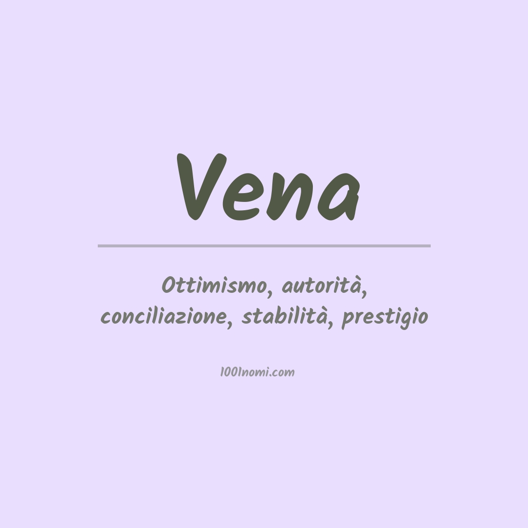 Significato del nome Vena