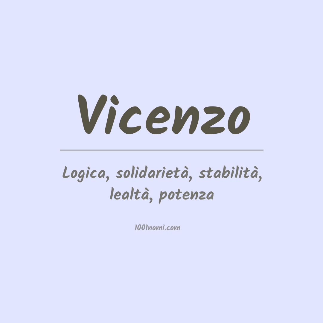 Significato del nome Vicenzo