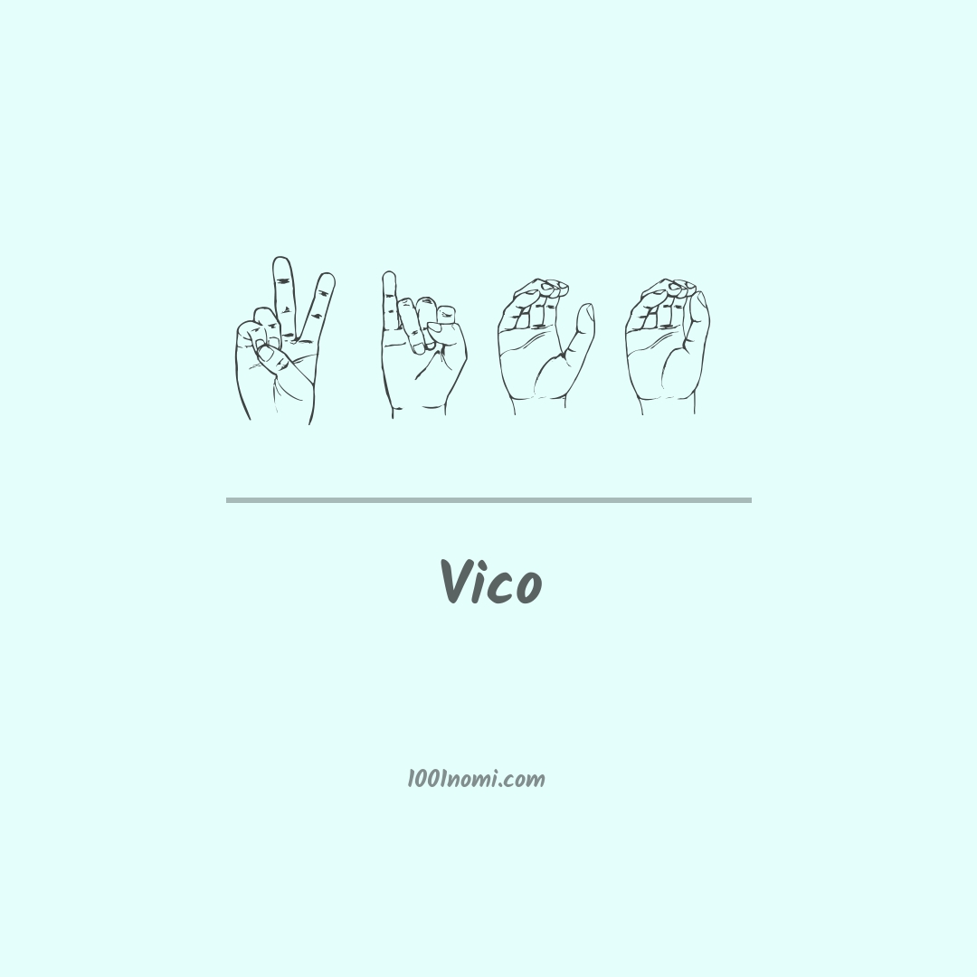 Vico nella lingua dei segni Vico nella lingua dei segni