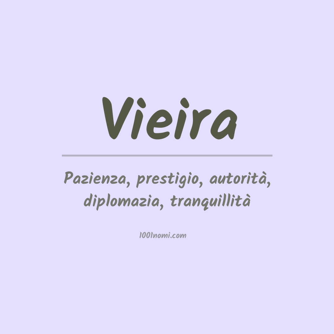 Significato del nome Vieira