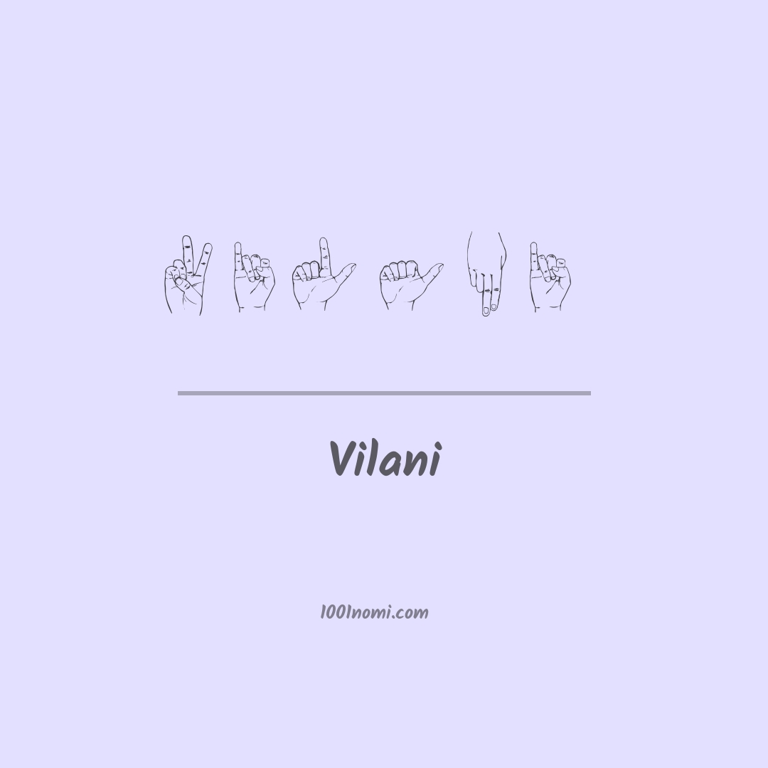 Vilani nella lingua dei segni Vilani nella lingua dei segni