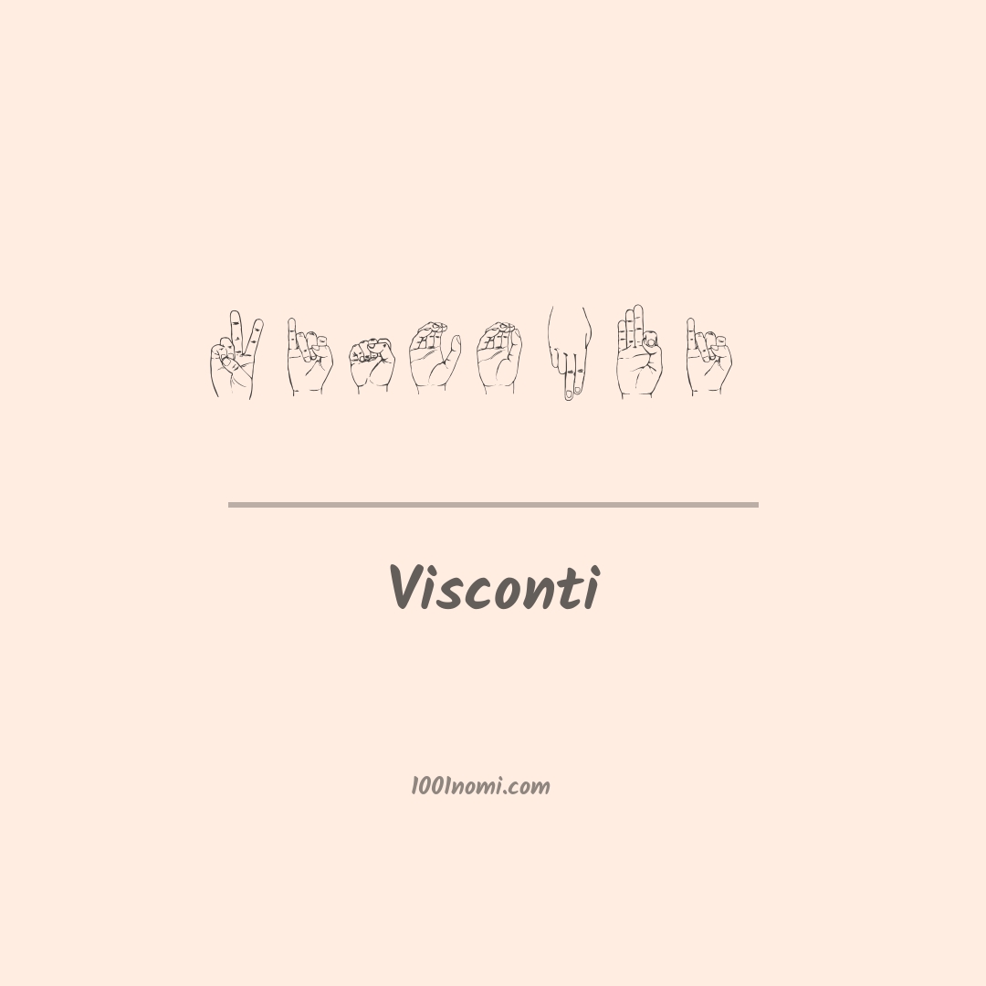 Visconti nella lingua dei segni