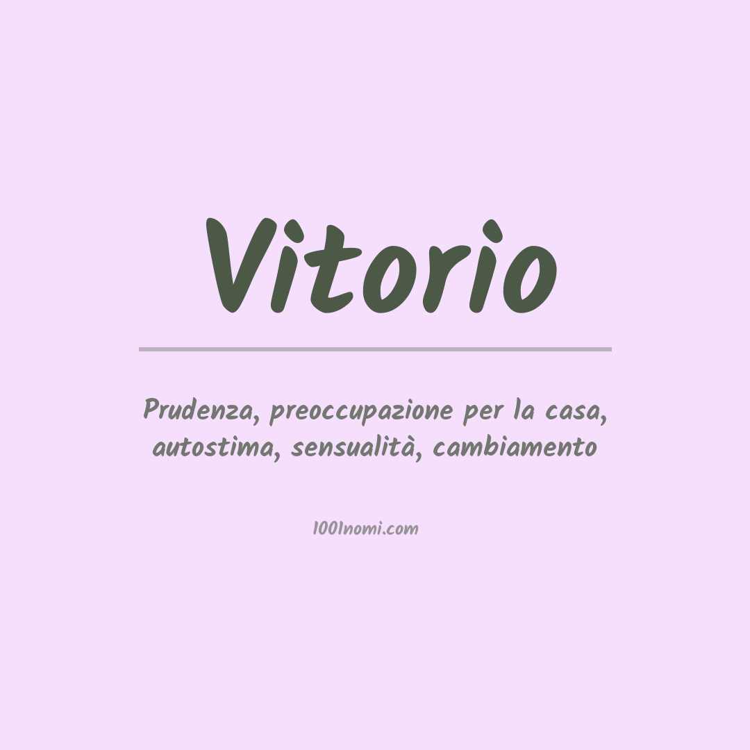 Significato del nome Vitorio