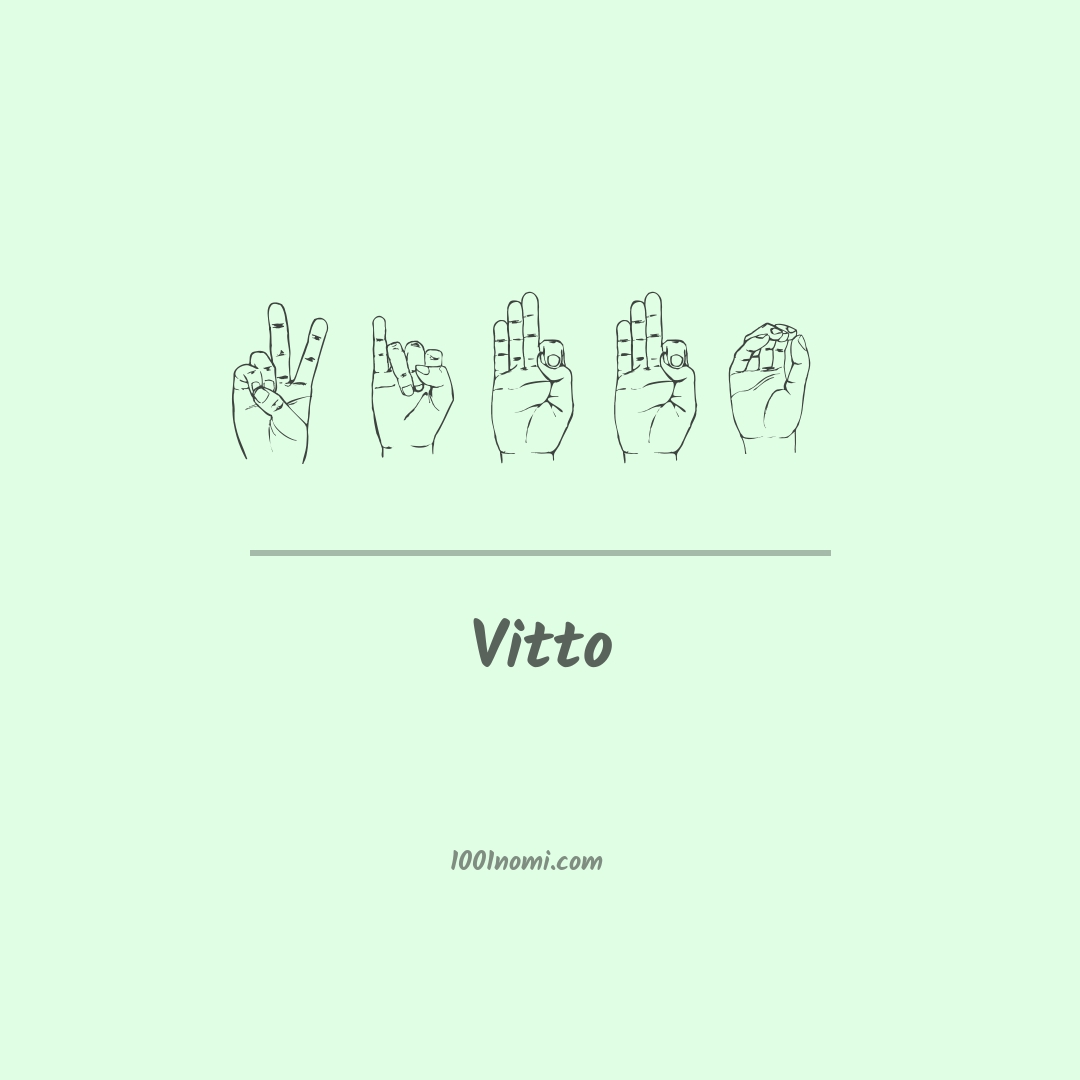 Vitto nella lingua dei segni Vitto nella lingua dei segni