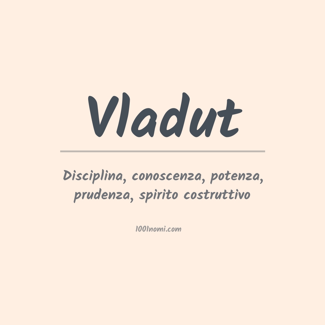 Significato del nome Vladut