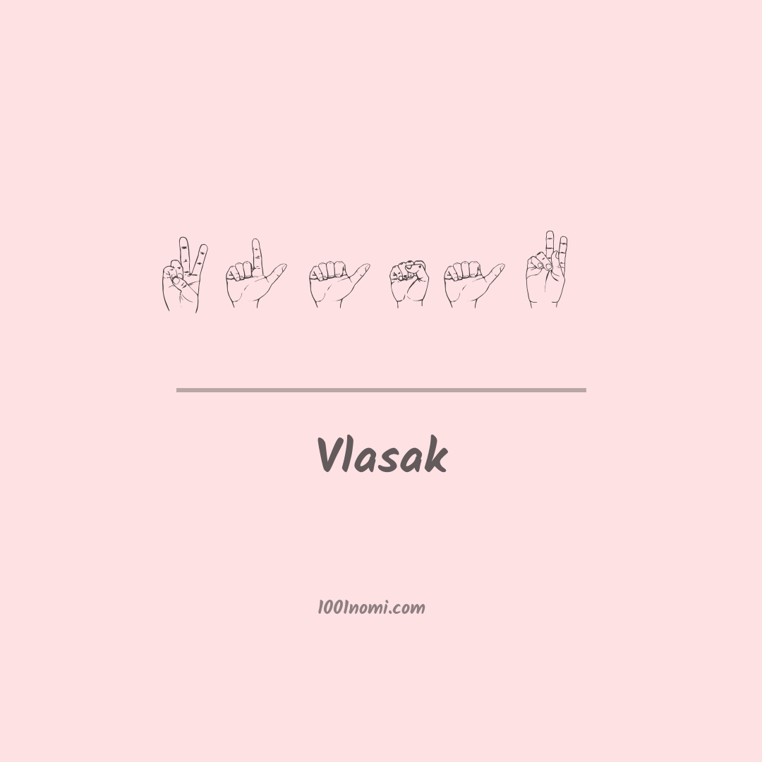 Vlasak nella lingua dei segni
