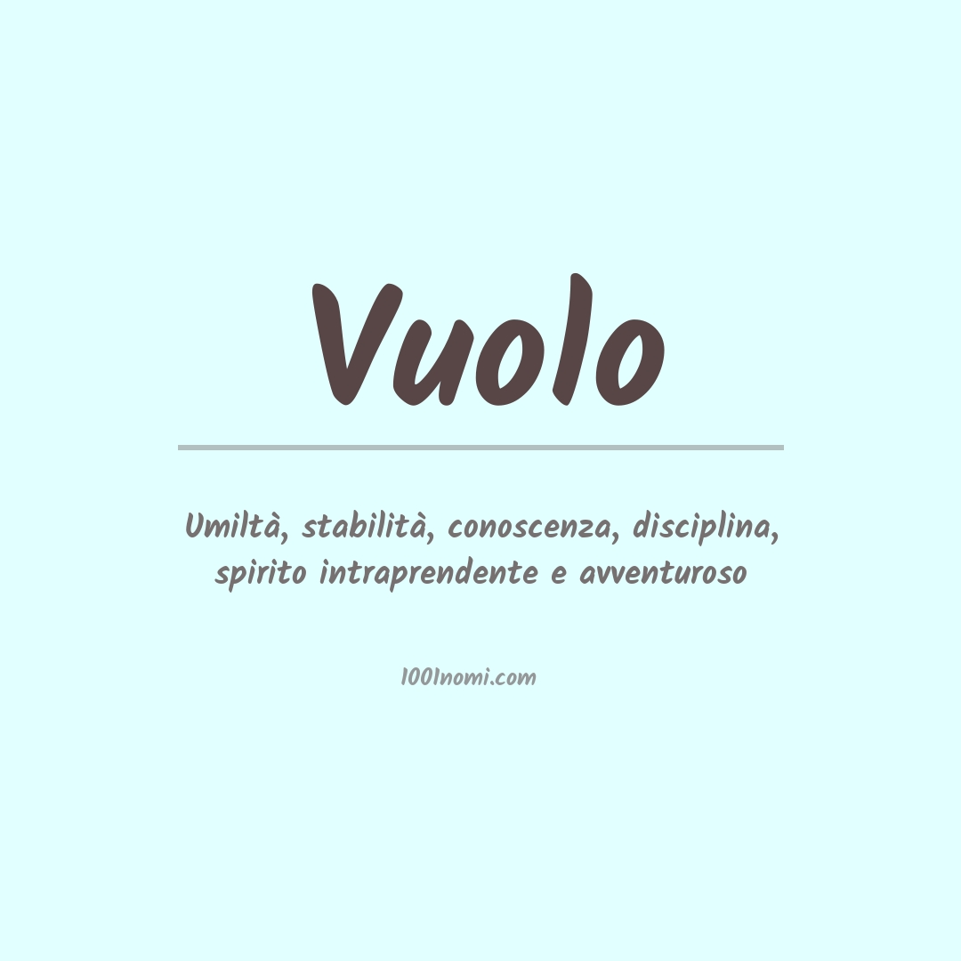 Significato del nome Vuolo