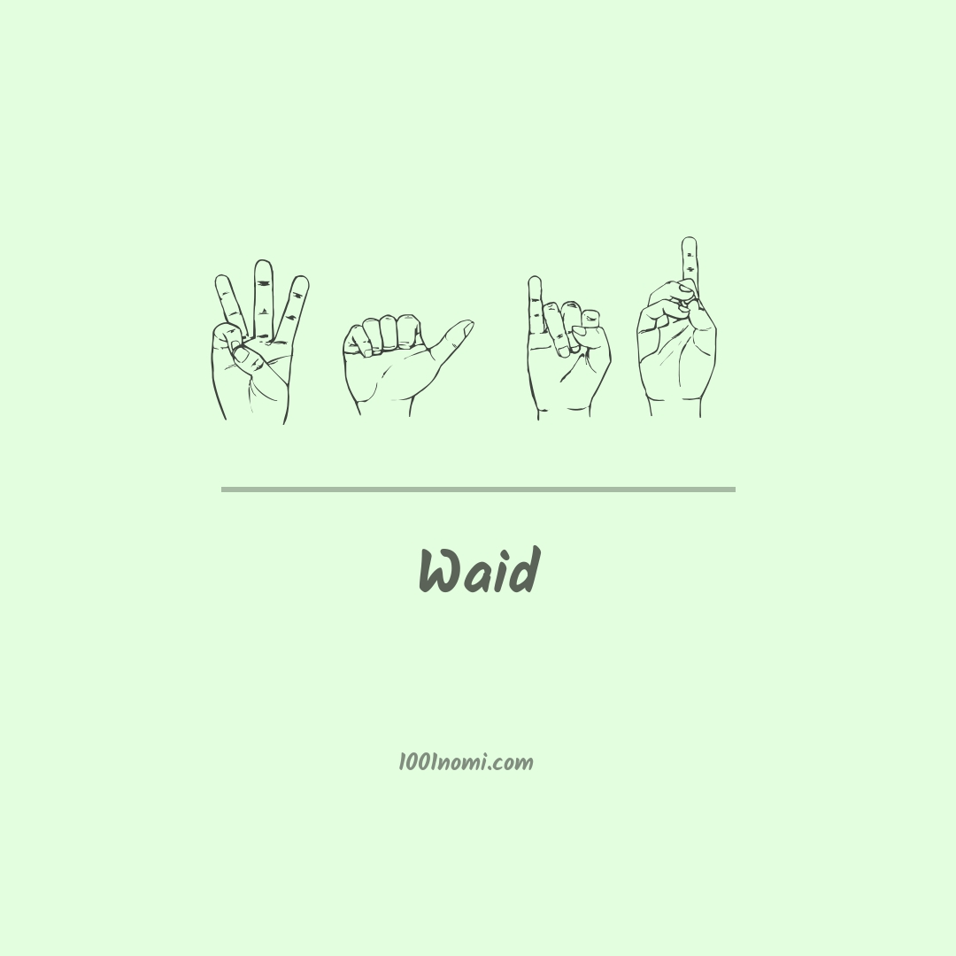 Waid nella lingua dei segni