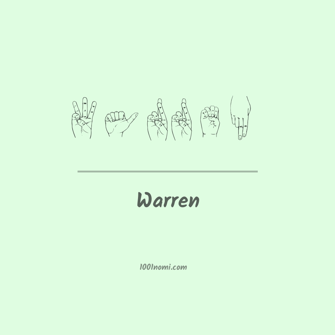 Warren nella lingua dei segni