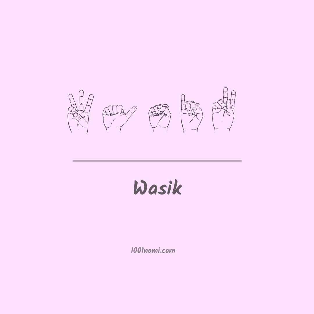 Wasik nella lingua dei segni