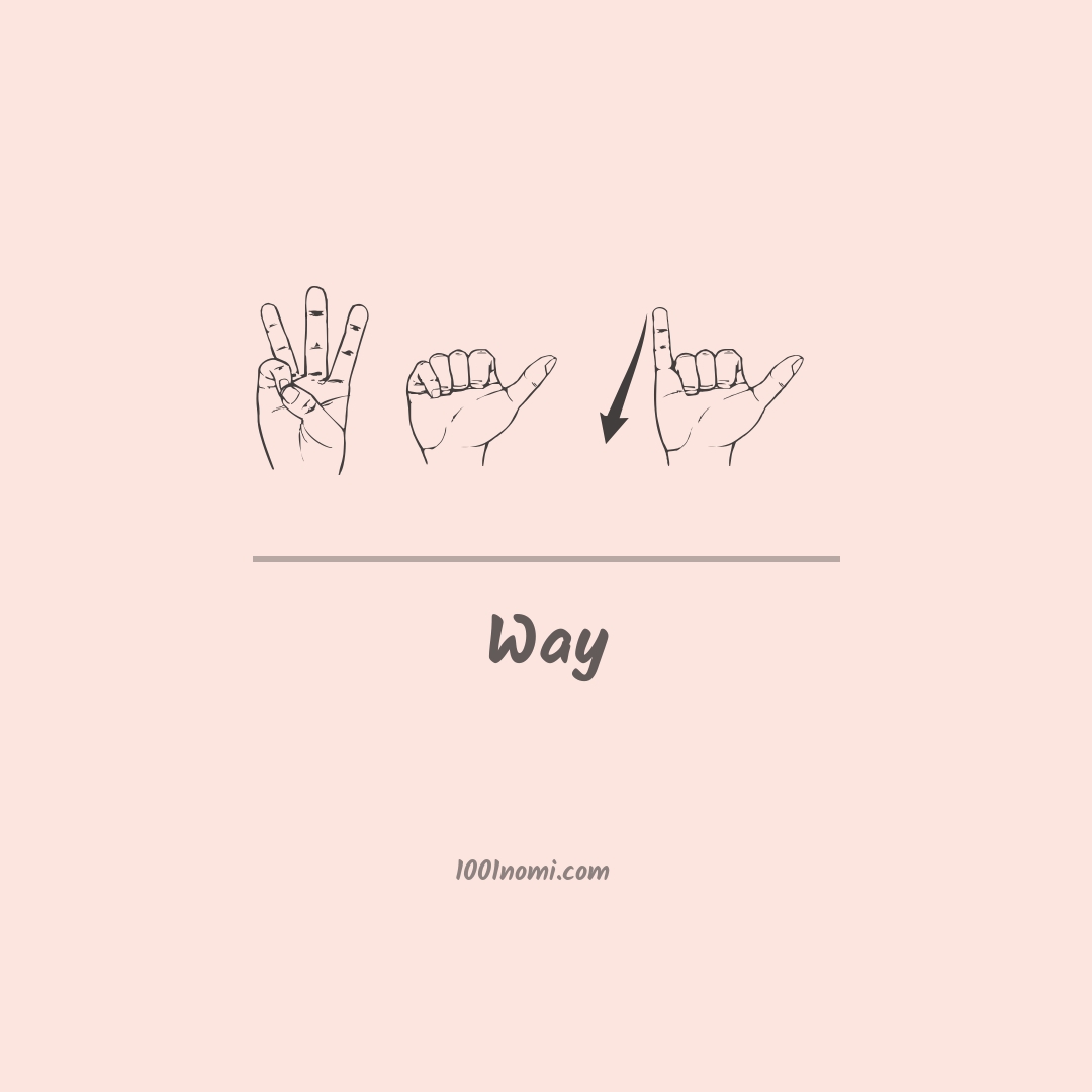 Way nella lingua dei segni