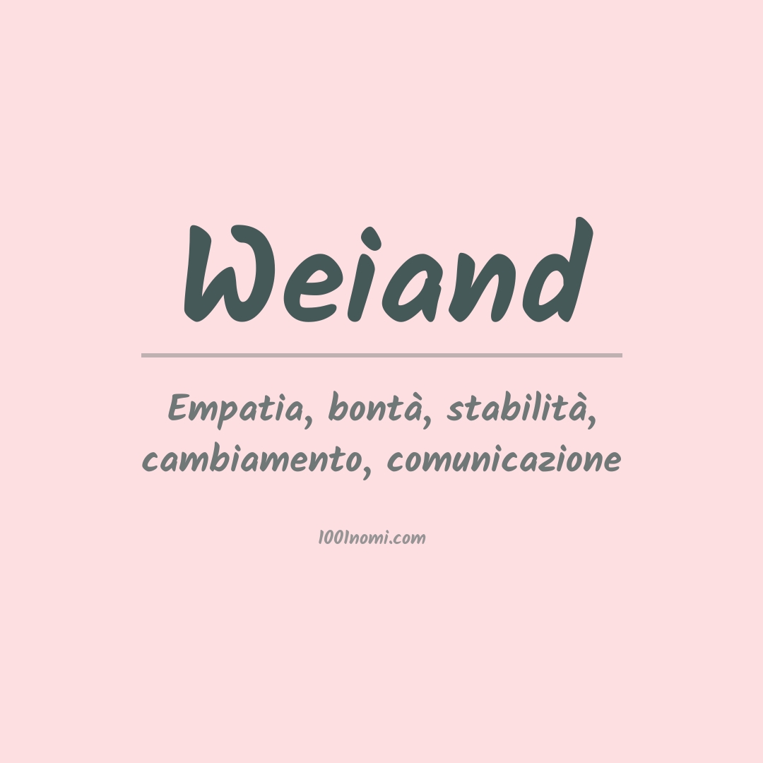 Significato del nome Weiand Significato del nome Weiand