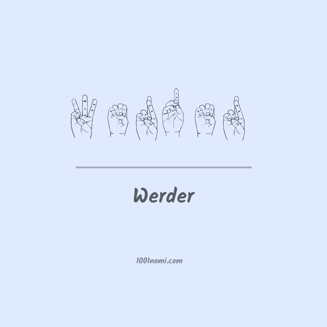 Werder nella lingua dei segni