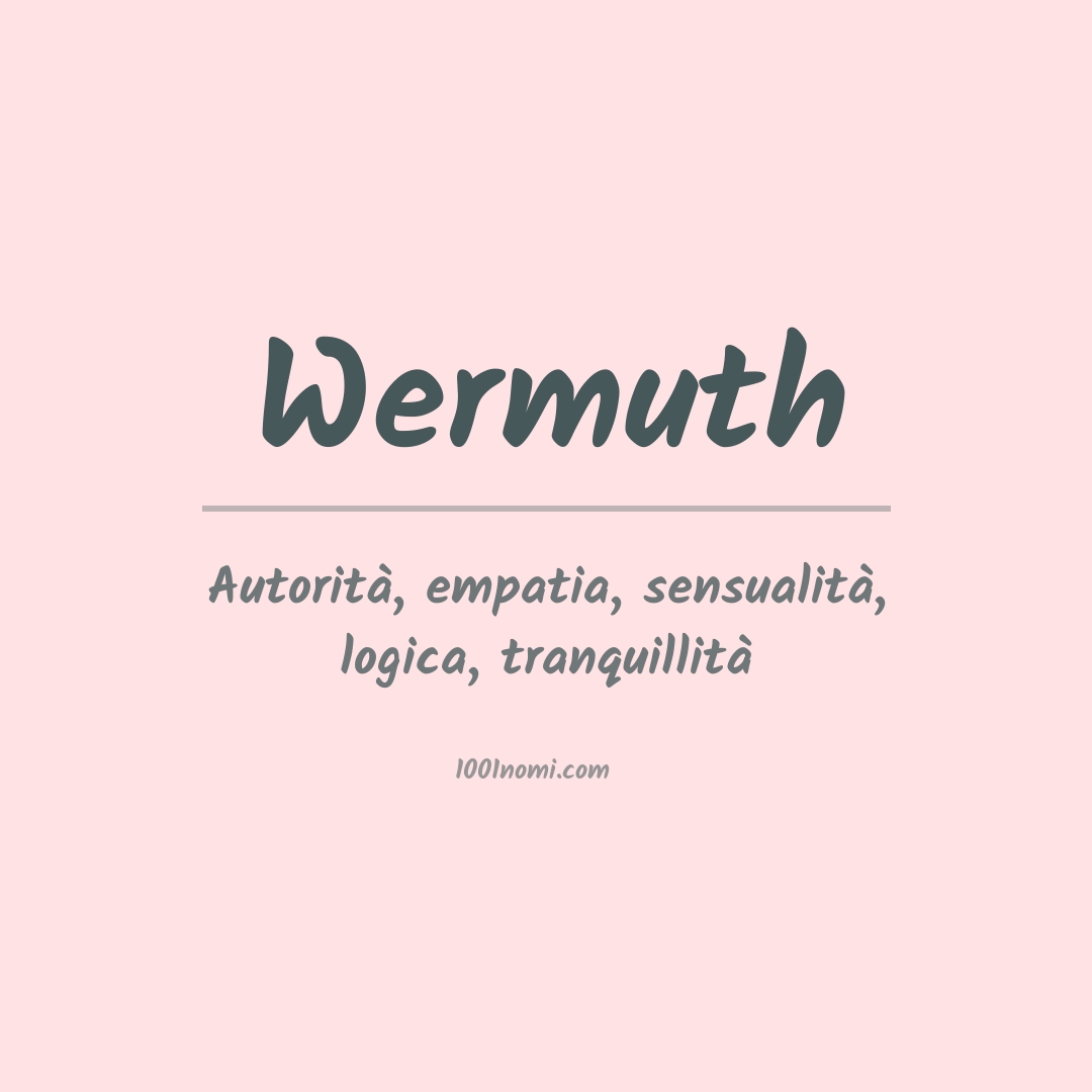 Significato del nome Wermuth