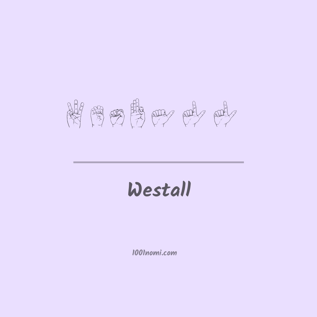 Westall nella lingua dei segni