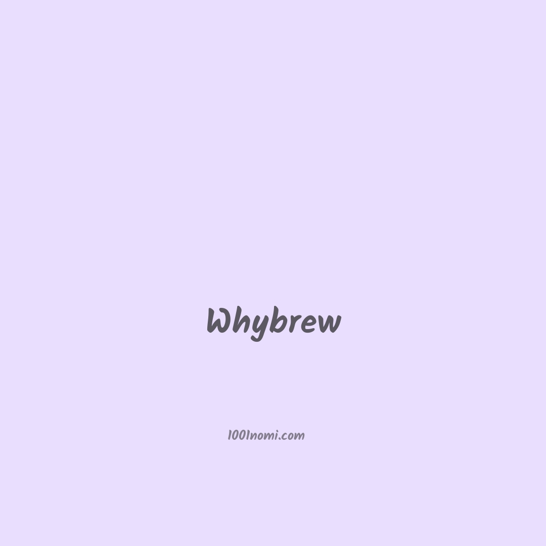 Whybrew in cinese