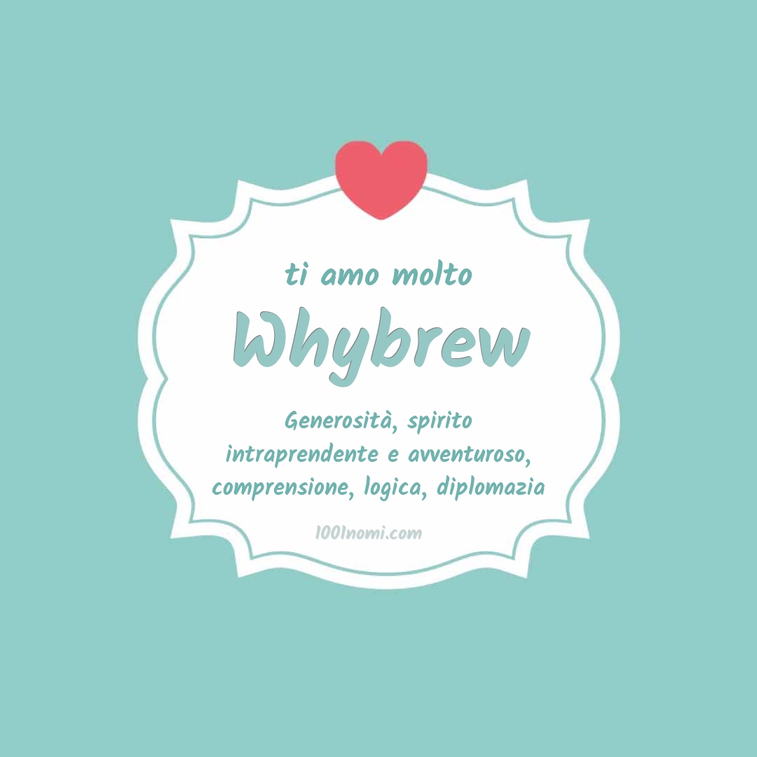 Ti amo molto Whybrew