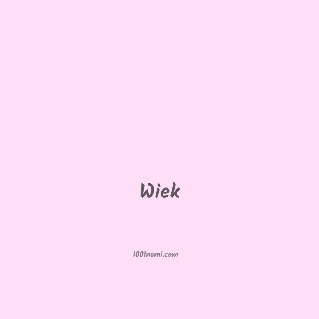 Wiek in cinese