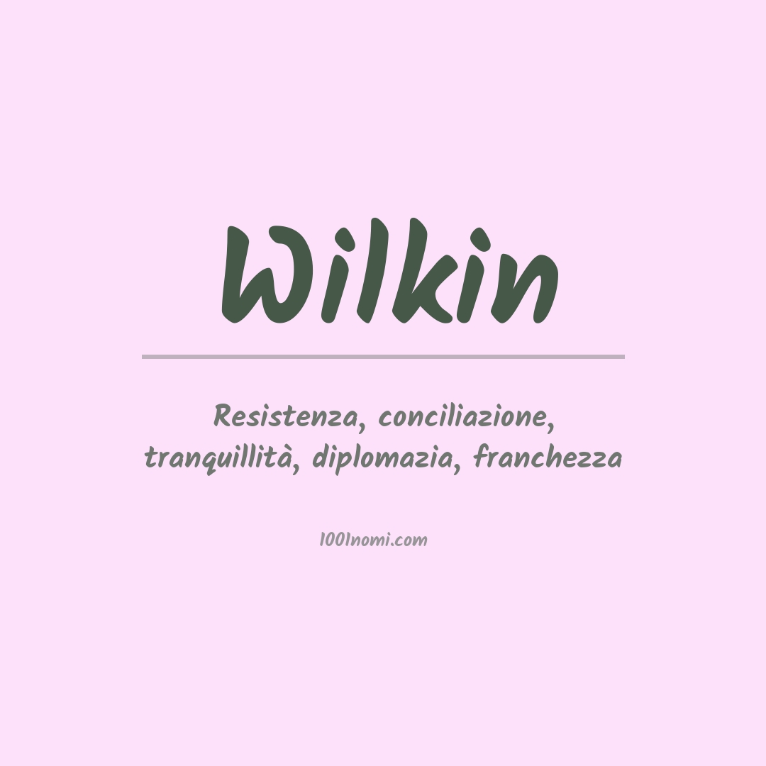 Significato del nome Wilkin