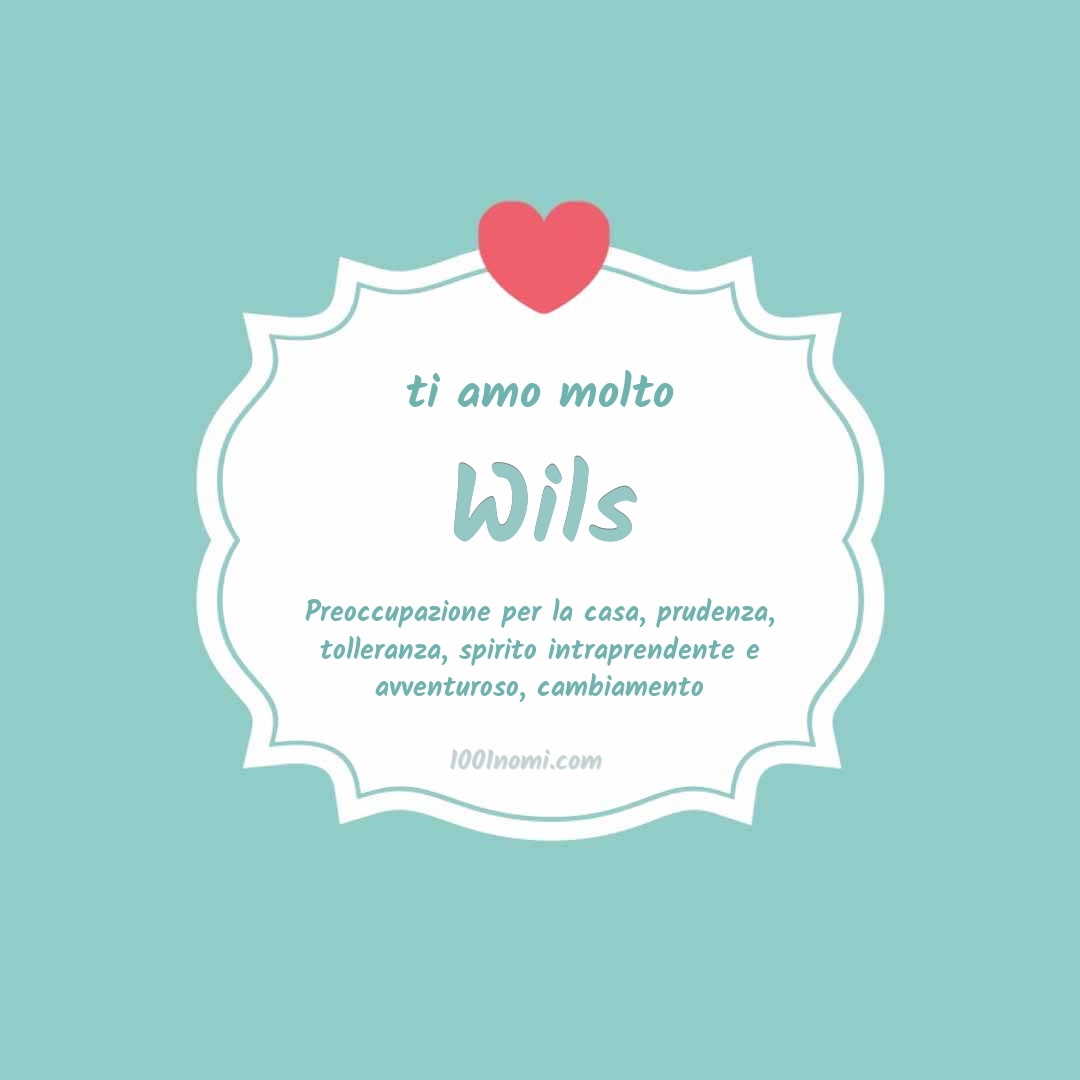Ti amo molto Wils